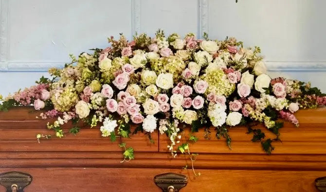 The Garden Path Casket Spray Branching Out Florists