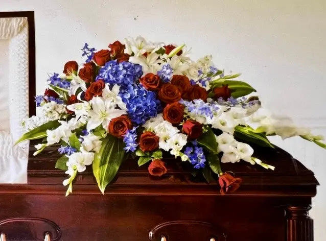 With Respect Casket Spray Branching Out Florists