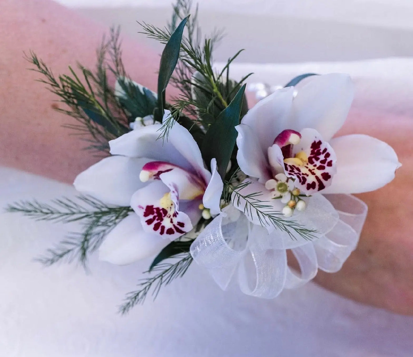 Cymbidium Orchid Wrist Corsage Branching Out Florists