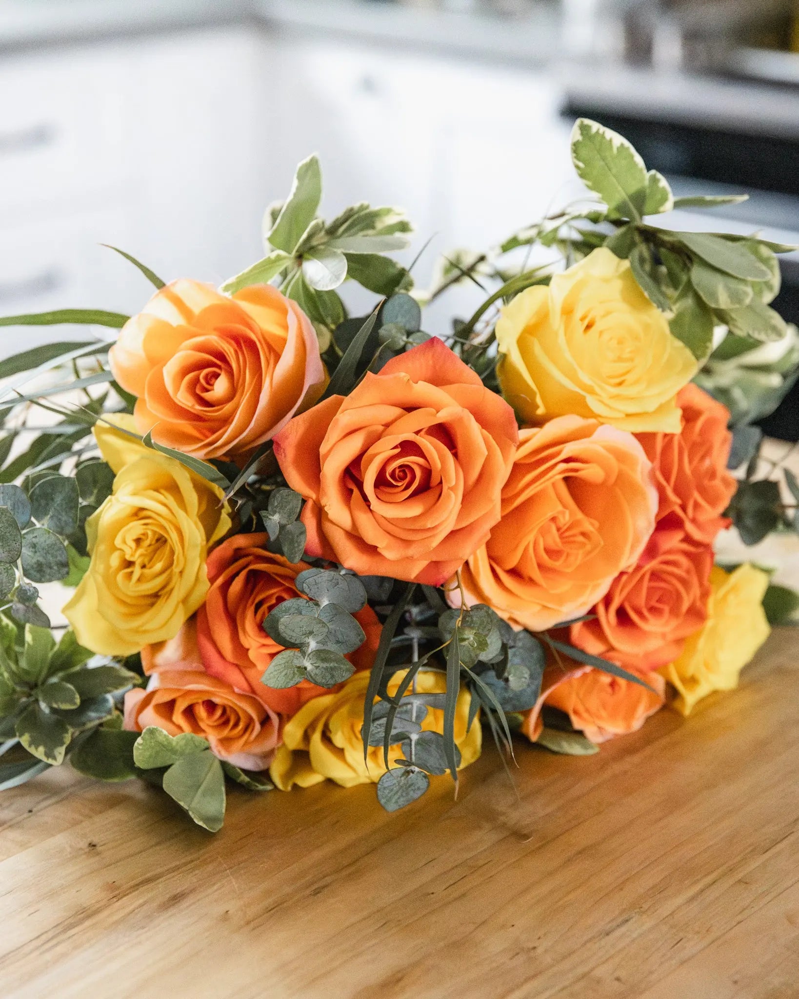 Mimosa Rose Bouquet Branching Out Florists