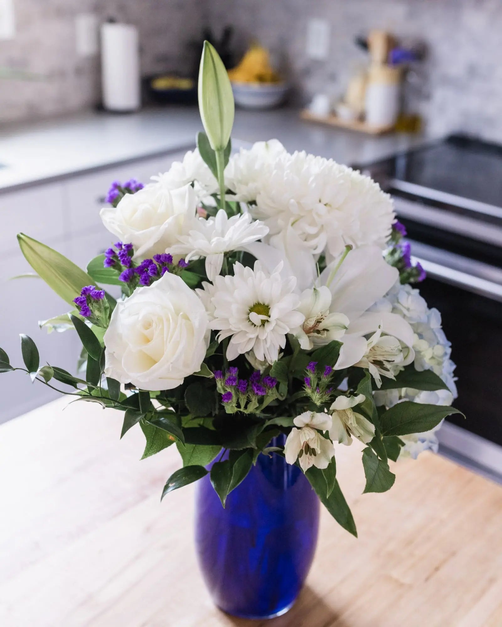 Heavenly Blue Arrangement Branching Out Florists