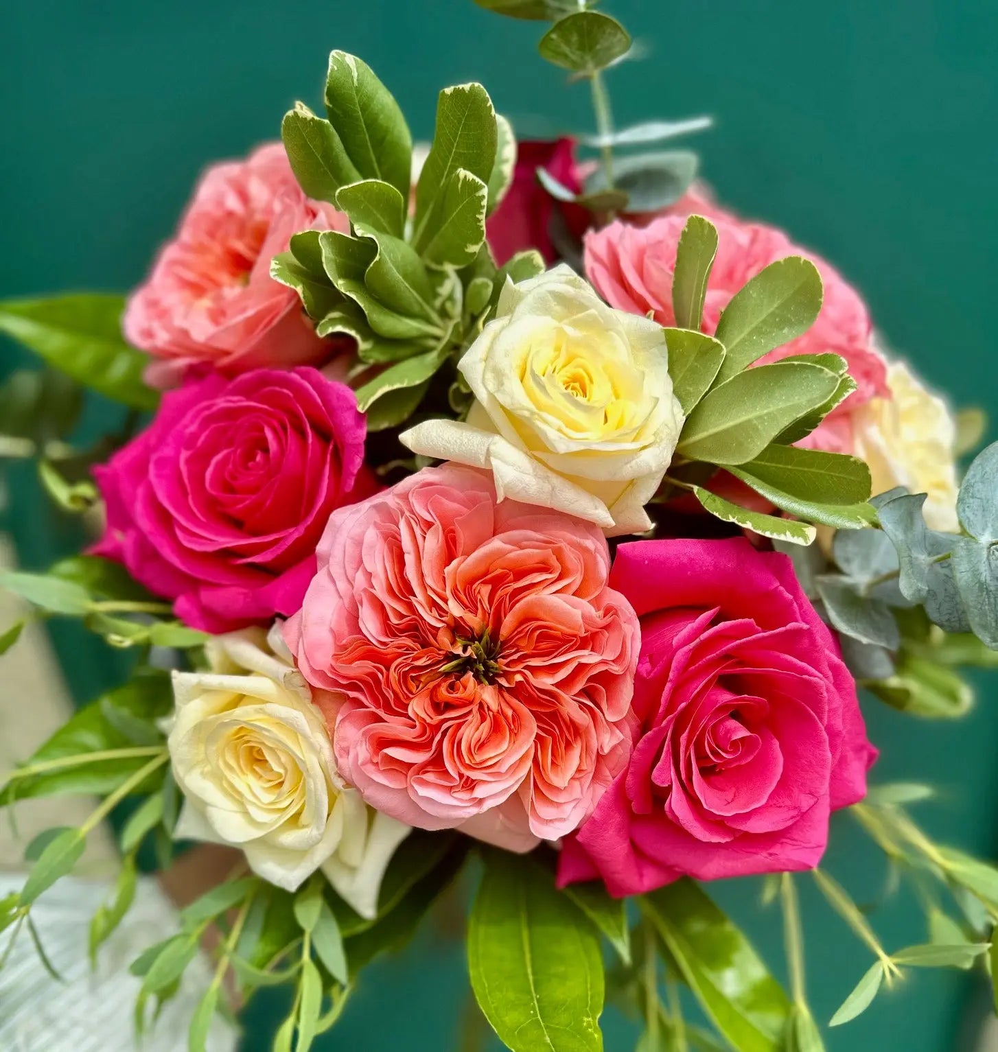 English Rose Dozen Branching Out Florists