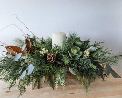 Holiday Rustic Centre Piece