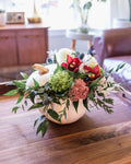 Fall White Pumpkin Arrangement Branching Out Florists
